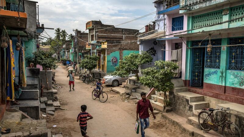 A street scene on November 10th in Ganjam. Photograph: Atul Loke/The New York Times