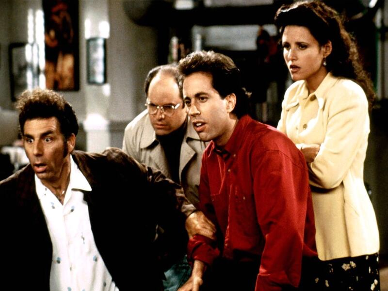 Seinfeld: when the comedy was streamed on RTÉ Player last year, it came with a warning that the show and its humour were of their time