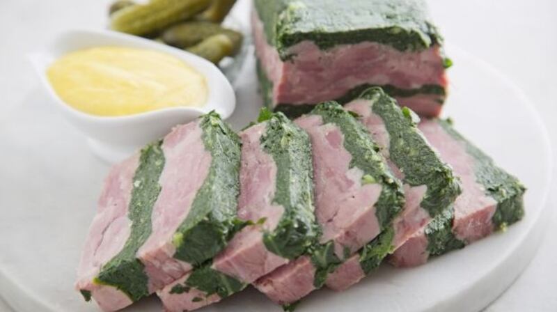 Gary O’Hanlon’s kale and ham hock terrine