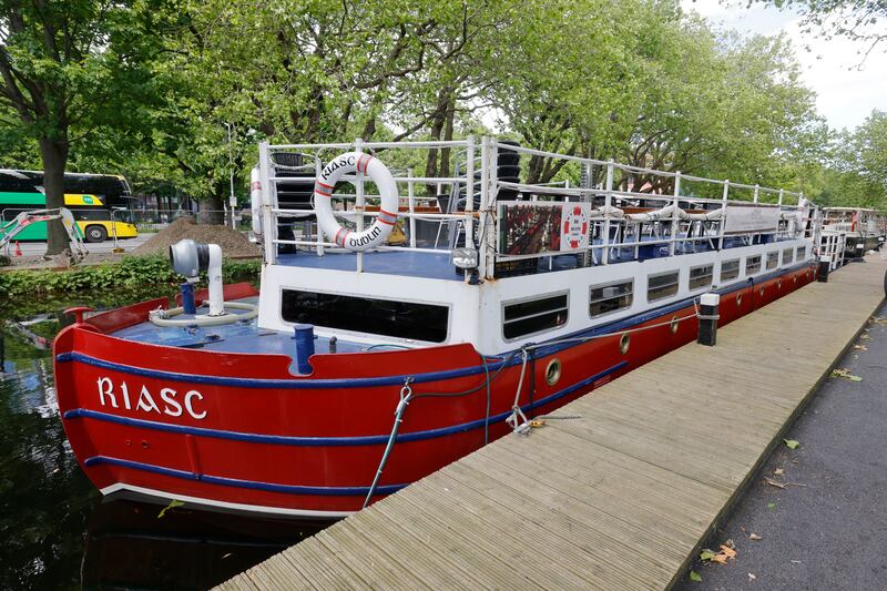 The Riasc barge is a familiar landmark on the Grand Canal. Photograph: Alan Betson