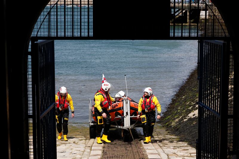 Alan Keville with colleagues Paul Cummins and Don Phillips.  Photograph: Nick Bradshaw/The Irish Times