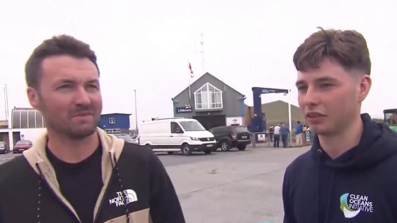 Patrick and Morgan Oliver. Photograph: RTÉ