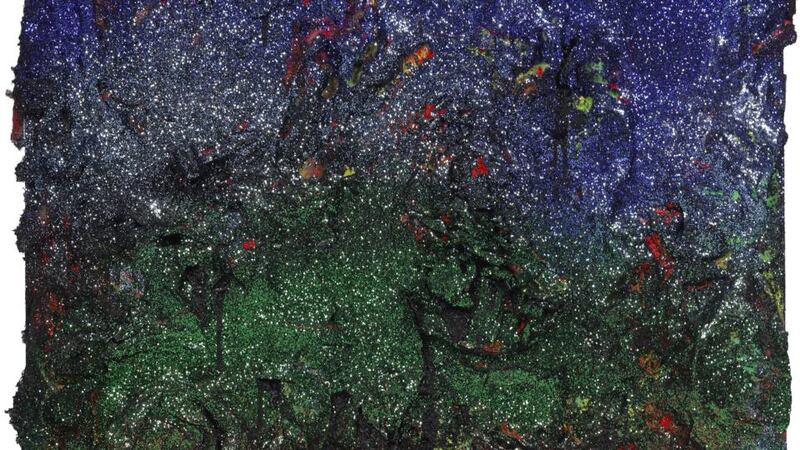 Detail from Untitled (2009-2015) by Chris Martin