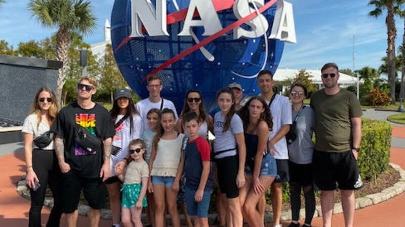 Orlagh and the gang in Orlando.