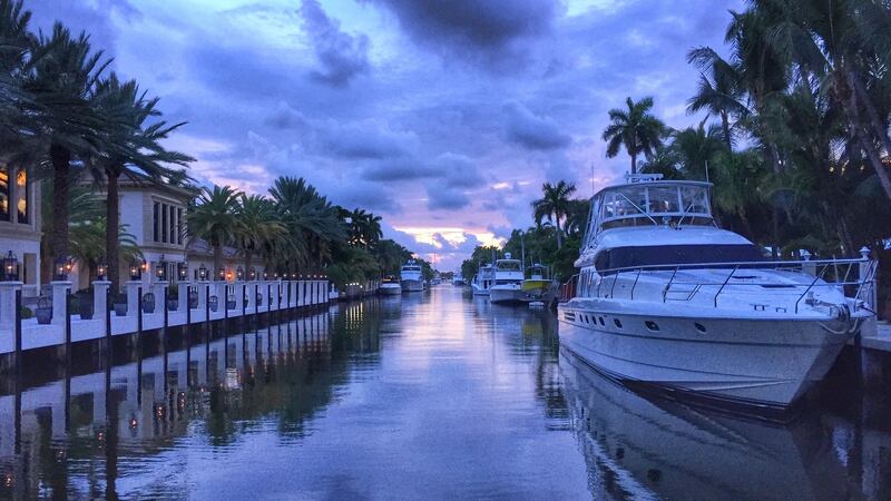 Fort Lauderdale is a collection of canals, which the locals sell as being the ‘Venice of the US’. Photograph: Getty