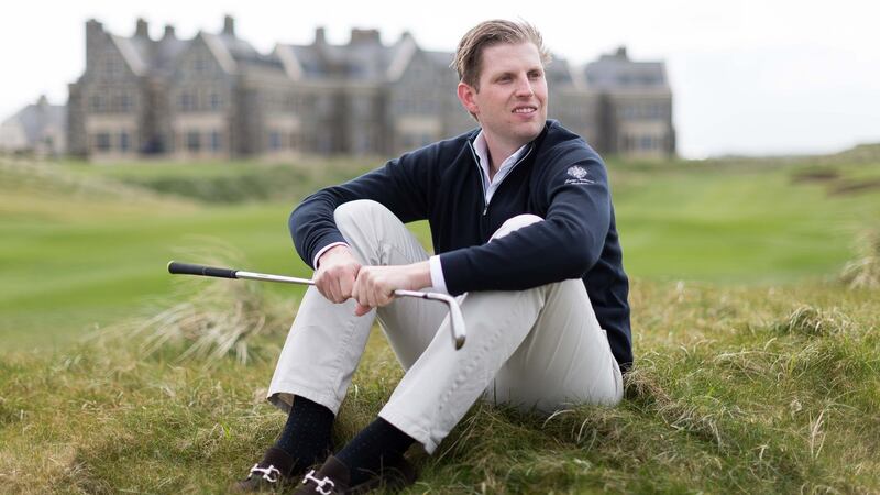 Eric Trump at Trump International Doonbeg this week. Photograph by Eamon Ward