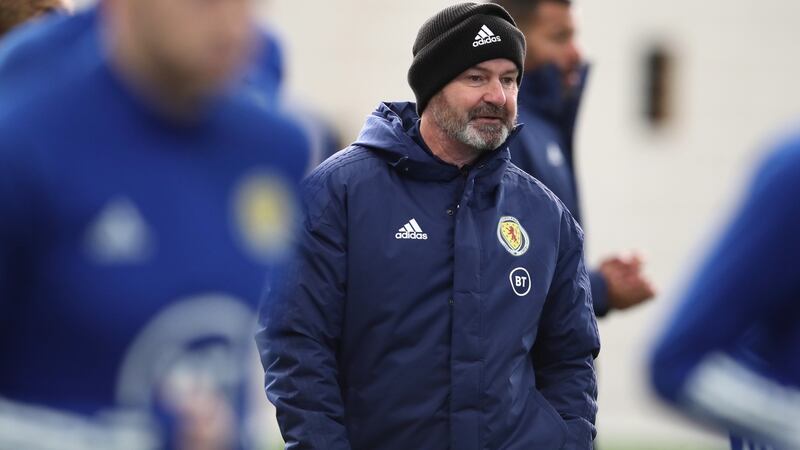 The Scottish FA have decided not to send manager Steve Clarke to Amsterdam for Tuesday’s Nations League draw. Photograph: Ian MacNicol/Getty