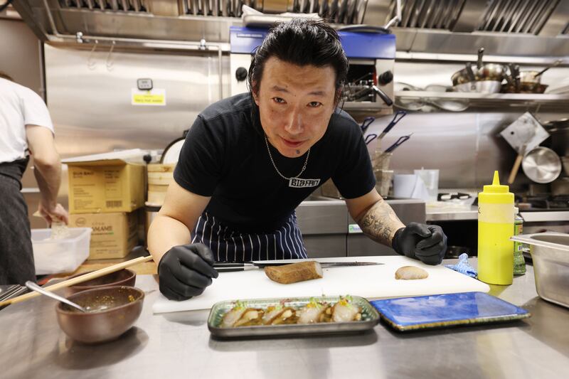 Chef-owner Alex Zhang at Sister 7 in Smithfield, Dublin. Photograph: Laura Hutton