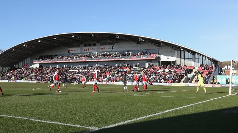 Fleetwood Town’s Highbury Stadium. Photograph: Pete Norton/Getty