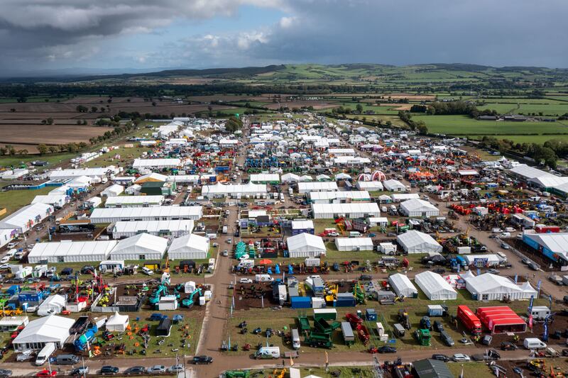 The full Ploughing 2023 exhibition site. Photograph: Alf Harvey