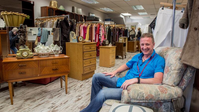Anthony Flynn, logistics manager with Age Action at their shop on Camden Street, Dublin. Photograph: Brenda Fitzsimons/The Irish Times