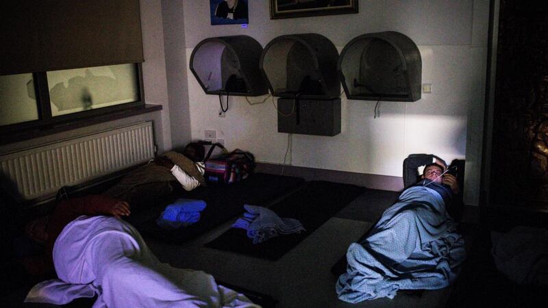 A general view of the night cafe, which caters for up to 55 people per night.  Photograph: Tom Honan