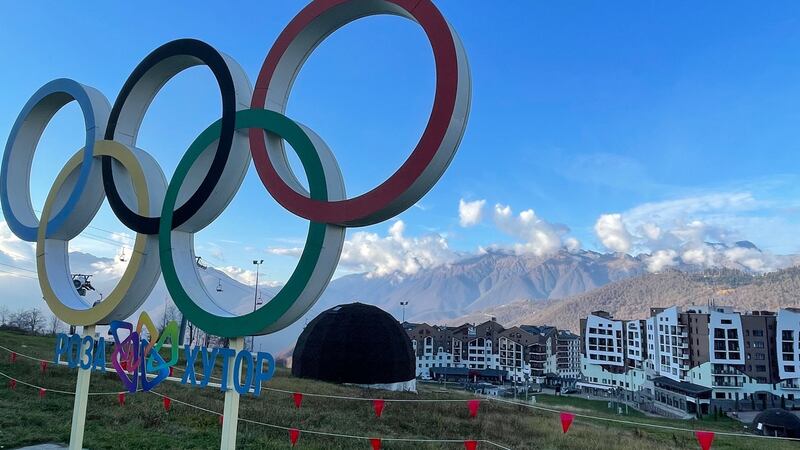 The 2014 Winter Olympics village at Krasnaya Polyana, in the Caucasus mountains of southern Russia. Ecologists say thousands of hectares forest and other wildlife habitat were destroyed by construction work for the Games. Photograph: Daniel McLaughlin