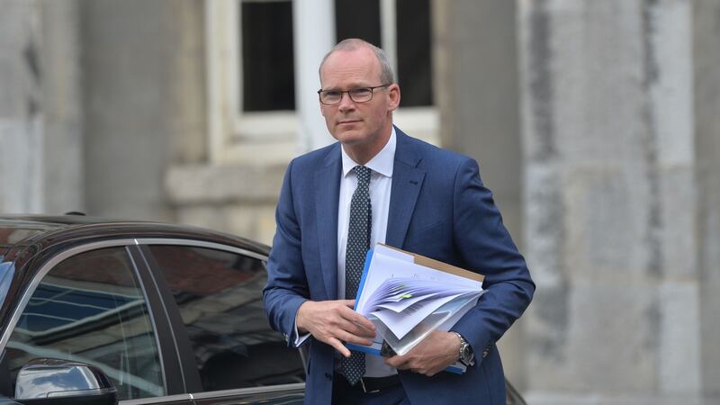 Minister for Foreign Affairs Simon Coveney has been accused of changing his story on why he deleted texts on his mobile phone from Tánaiste Leo Varadkar and former minister Katherine Zappone. Photograph:  Alan Betson