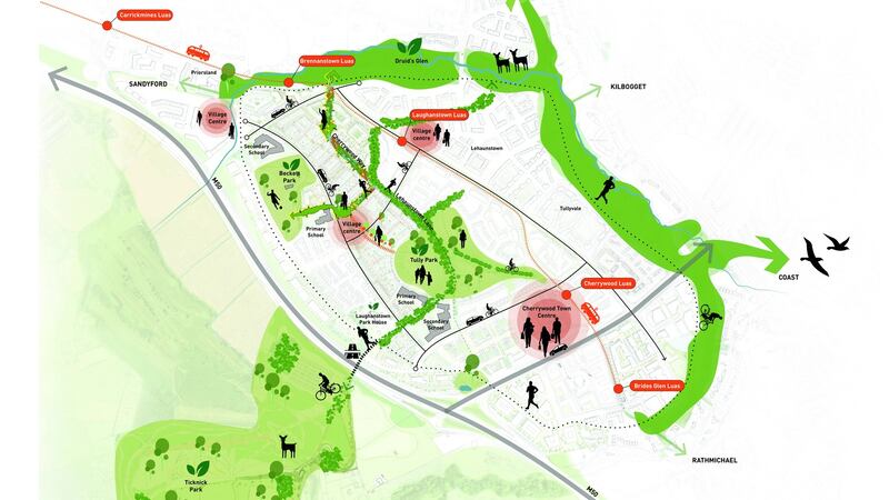 The Cherrywood Village masterplan.