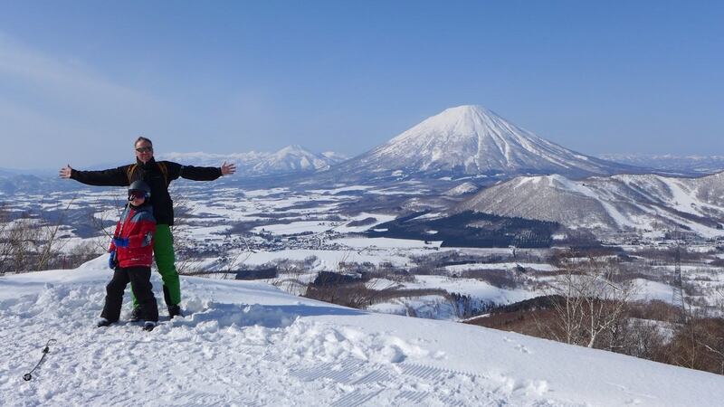 Brian Gaynor enjoying the snow in in Hokkaido, “Japan’s Alaska”.