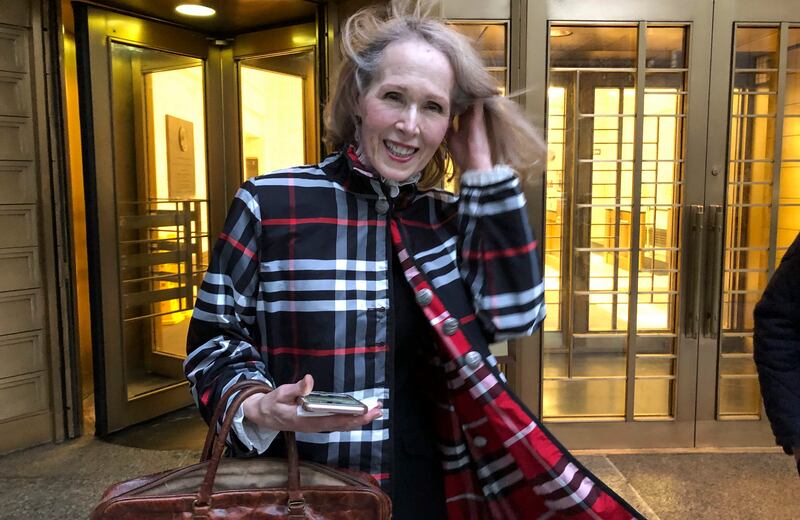 Columnist E Jean Carroll claims she was raped by Donald Trump. File photograph: Larry Neumeister/AP