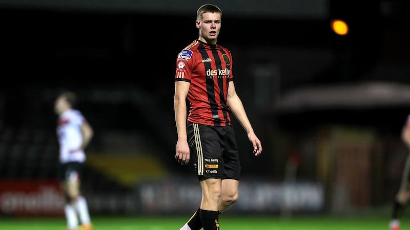 16-year-old Evan Ferguson has moved to Brighton from Bohemians and is part of Jim Crawford’s under-21 set-up. Photograph: Laszlo Geczo/Inpho