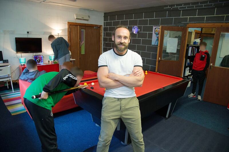 Youth justice worker Martin Saunders at Belvedere Youth Club on Buckingham Street. Photograph: Nick Bradshaw