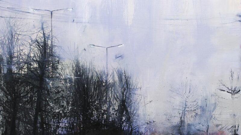 Included in Vue is ‘Dark #1’ by Patricia Burns, Taylor Galleries