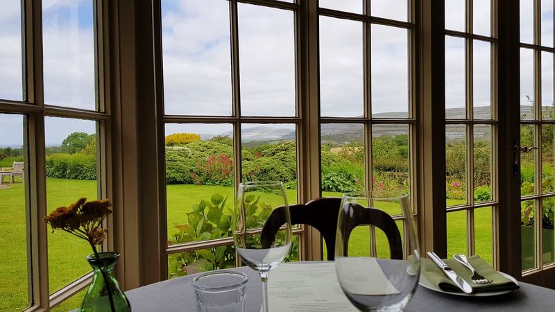 Diningroom at Gregans Castle in Co Clare