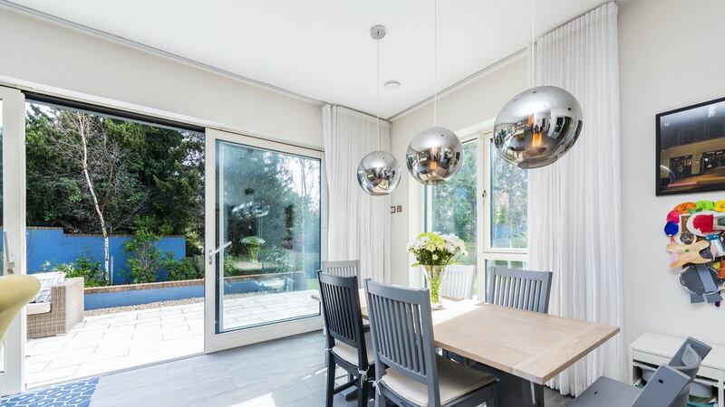 Diningroom opening to garden