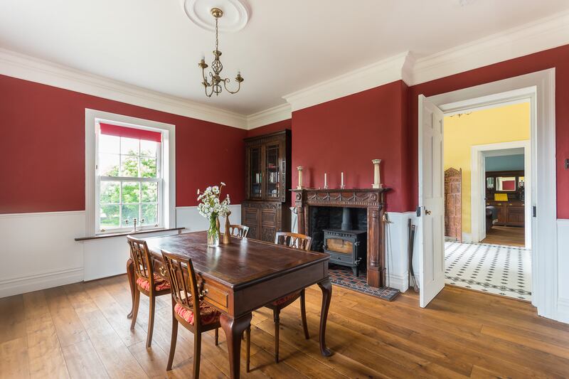 The renovated dining room in Amanda Geard's first home in Kerry.