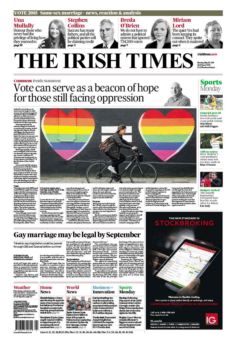 May 23, 2015 - Marriage Equality Referendum