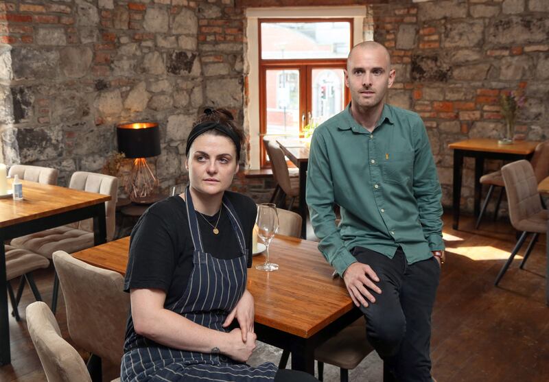 Co-owners Alice Jary and Richard Kennan in Rúibín Bar and Restaurant at Dock Road in Galway. Photograph: Joe O’Shaughnessy