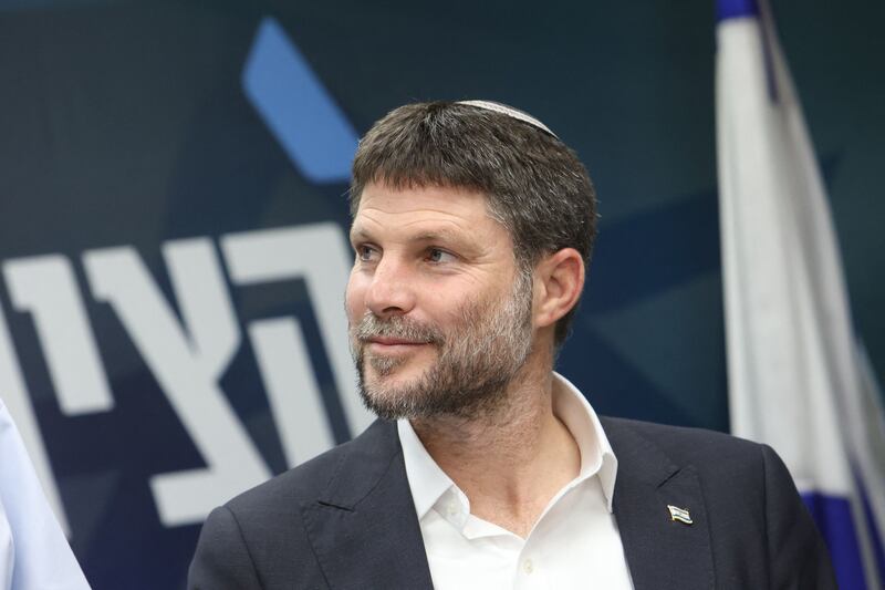 Israel's finance minister and leader of the Religious Zionist Party Bezalel Smotrich  wants "security zones" to be enforced around settlements. Photograph: Gil Cohen-Magen/AFP via Getty Images