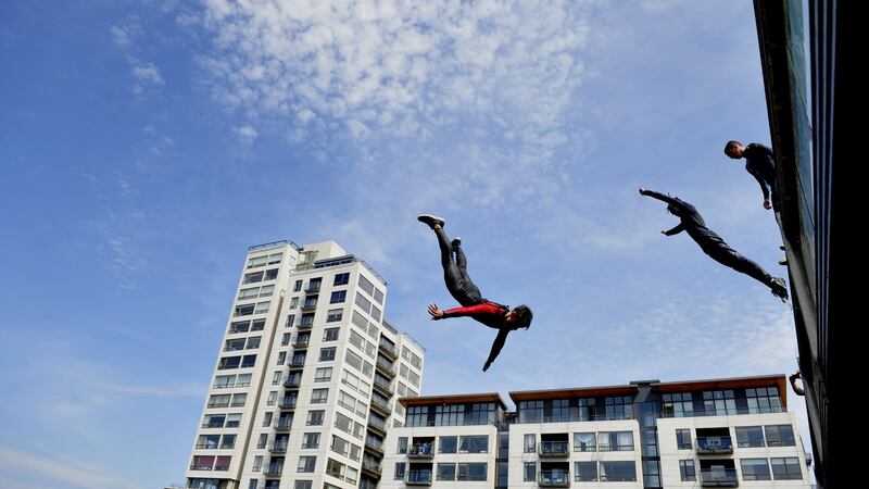 My Dublin is Georgian buildings dark with rain, and ruin, it’s seagulls, whippet-thin young lads from the flats diving into the canal in the choppy sunshine at Portobello bridge, a green Morris Minor proceeding down the empty road. Photograph: Aidan Crawley