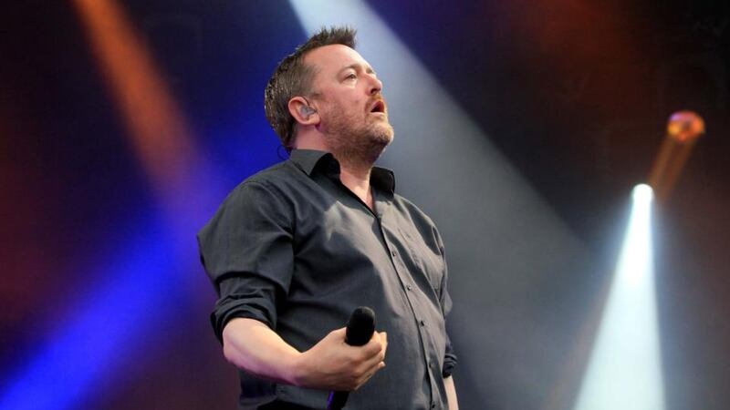 Guy Garvey of Elbow: his voice soars to the heavens. Photograph: Nick Bradshaw