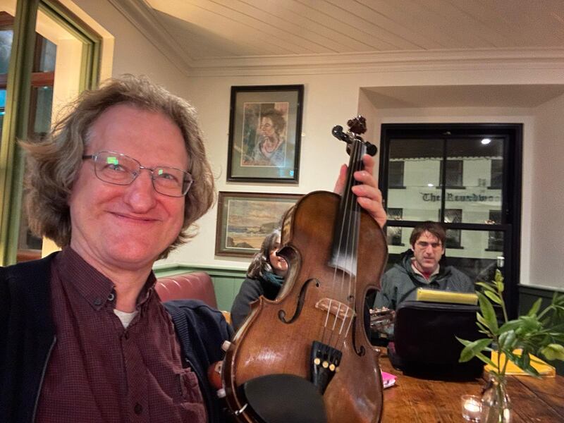 Composer Wouter Vandenabeele takes time out of the course