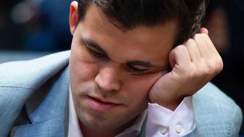 Norway’s World Chess Champion Magnus Carlsen. Photograph: Facundo Arrizabalaga/EPA