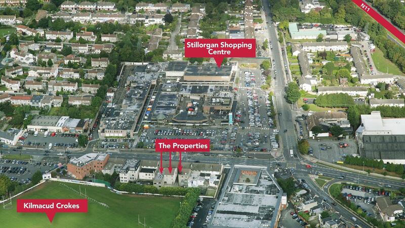 Numbers 8,10 and 12 Lwr Kilmacud Rd in south Dublin.