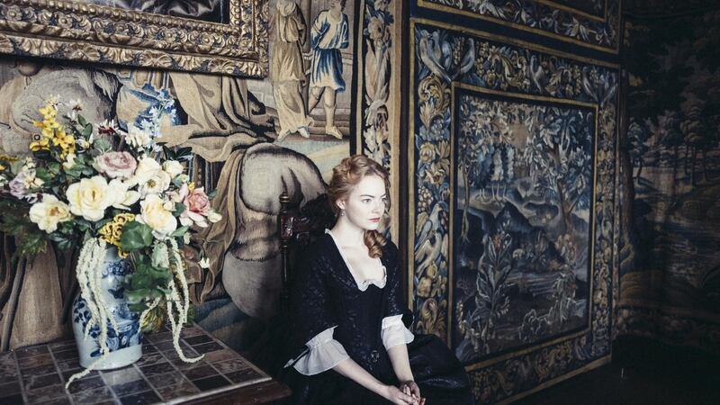 Emma Stone in The Favourite, Yorgos Lanthimos’s much-anticipated follow-up to The Lobster and Killing of a Sacred Deer, which is produced by Element Pictures in Dublin