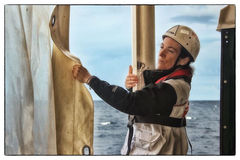 Aoife Ní Mhurchú, an Irish nurse working for MSF, who spent nine months on the search-and-rescue ship Aquarius. Photograph: MSF