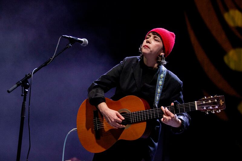 Lisa O’Neill was one of many artists who took part in Gig For Gaza at the 3Arena, Dublin. Photograph: Tom Honan