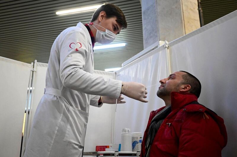 Some argue that nose swabs rank relatively low on the scale of squeamish coronavirus tests. Photograph: Natalia Kolesnikova/AFP via Getty