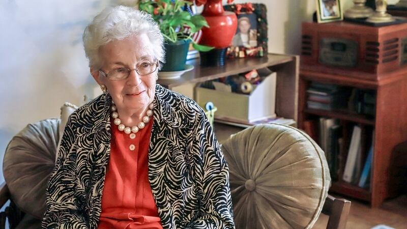 Jane Duffy arrived in the US by boat from Ireland in 1948. Photograph: Kevin McGann