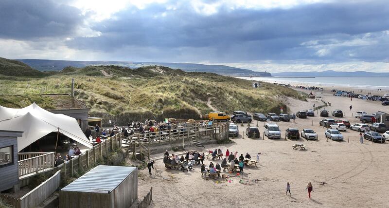 Harry's Shack on Portstewart Strand, Co Derry. Photograph: Margaret McLaughlin
