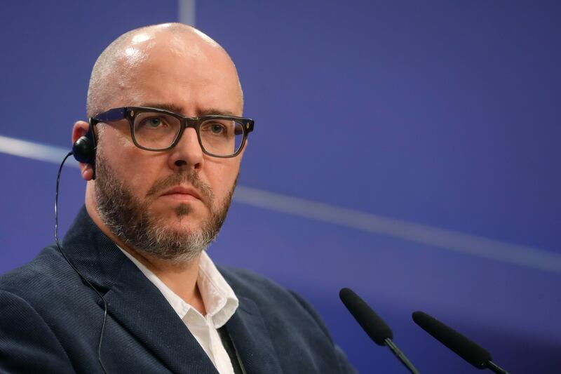 Chris MacManus. Photograph: Stephanie Lecocq/EPA