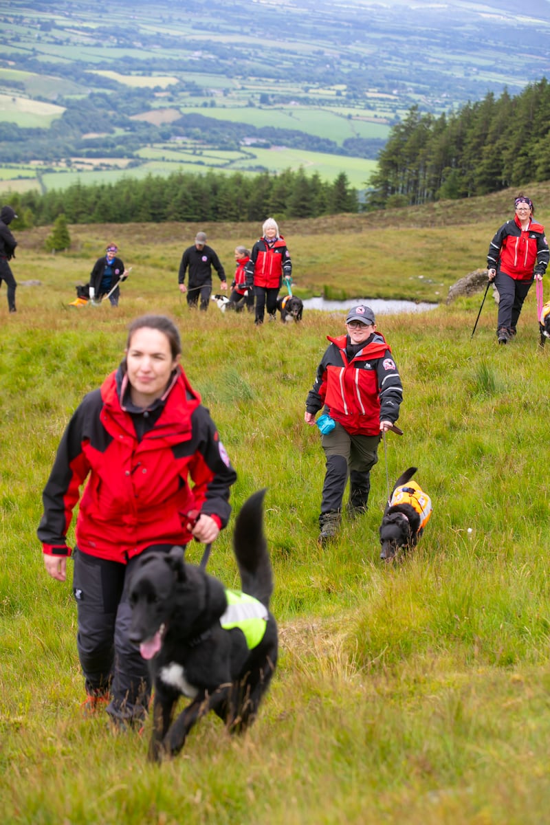 Ellen Hurley with Benny, and Ali Tobin with Dayzi. Photograph: Patrick Browne