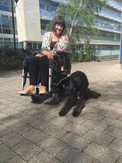 Aisling and her dog Gina.
