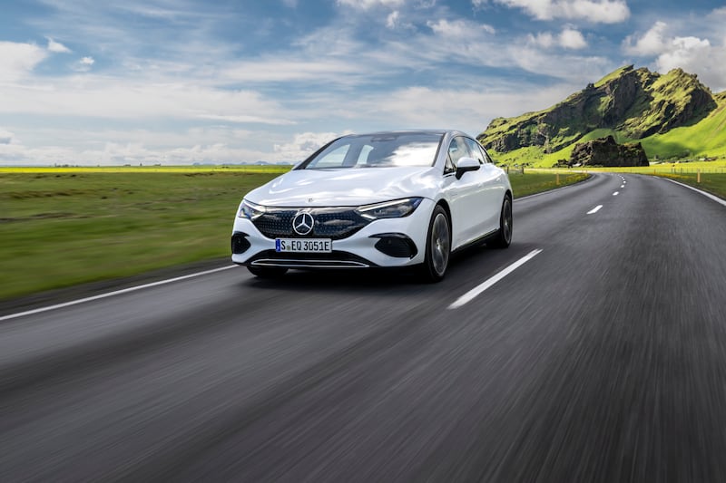 Mercedes claims a one-charge range of 640km for the EQE