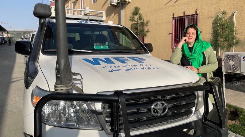 Mary Ellen McGroarty in Kabul, where she was the country director for the World Food Programme