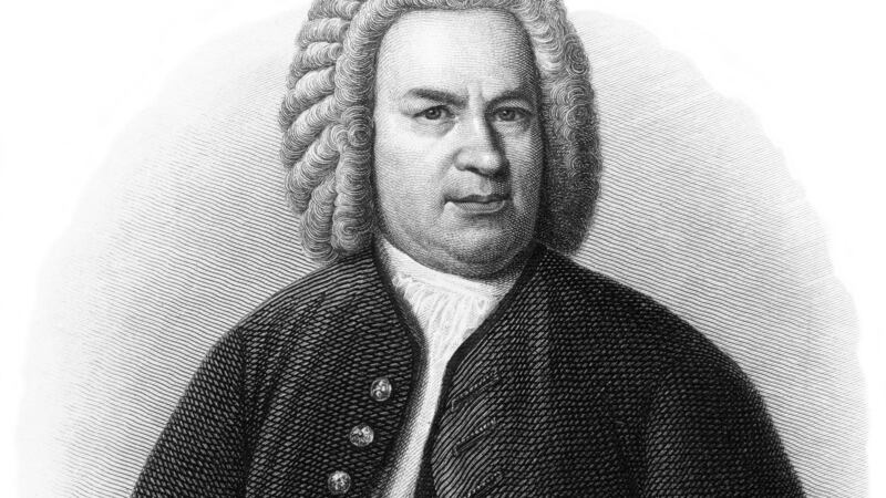 Antique engraved portrait of Johann Sebastian Bach, the grand master of structural innovation and invention in music