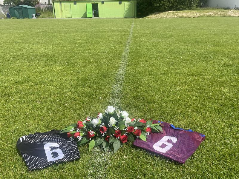 Redeemer Celtic Football Club posted a picture of two jerseys online in memory  Kofi Owusu. Source: Redeemer Celtic Facebook page