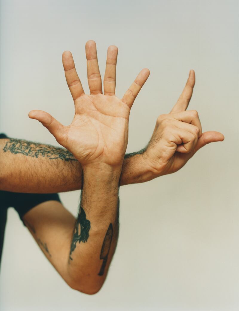 Portrait of Frederic Tavernini by Noé Soulier. Photograph: Alexandre Guirkinger