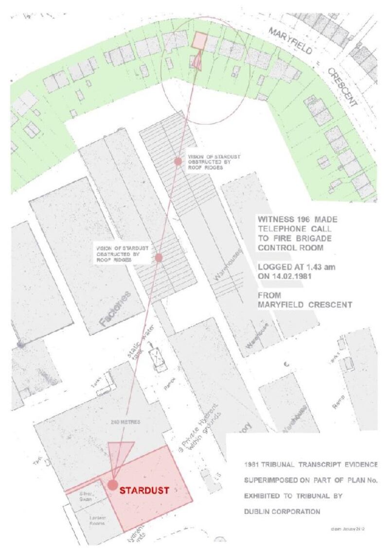 Residential Layout showing view of resident. Source: Tribunal Evidence, Robin Knox and Thomas Morrissey